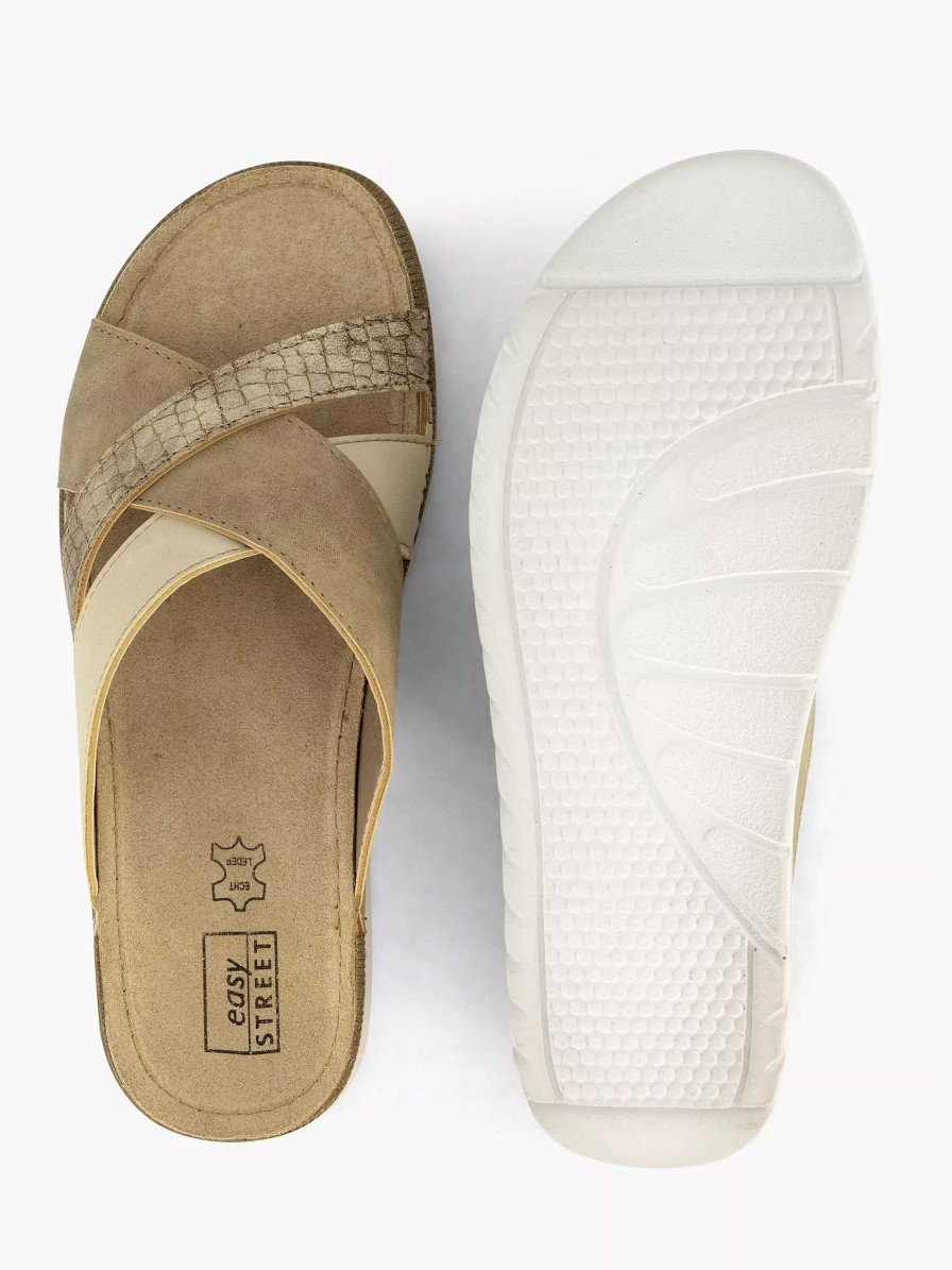 Comfort Shoes | Easy Street Light Brown Comfort Slipper