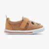 Boys' Shoes | Bobbi-Shoes Cognac Canvas Slip-On Bear