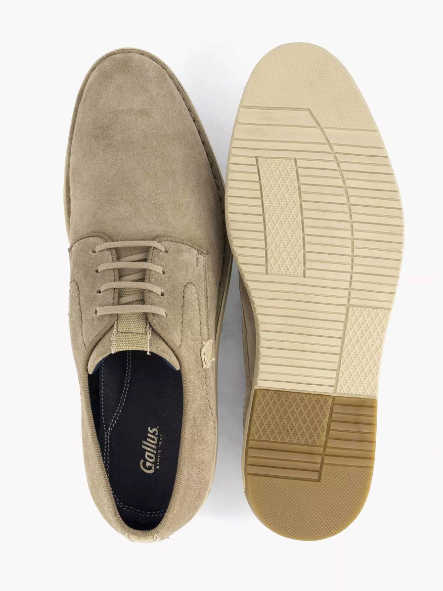 Dress Shoes | Gallus Sand-Colored Leather Lace-Up Shoe