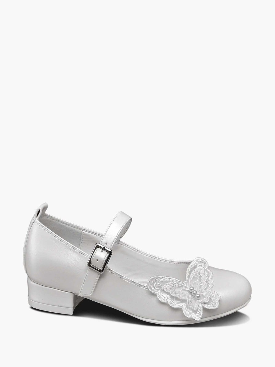 Baby Shoes | Graceland White Ballerina Butterfly