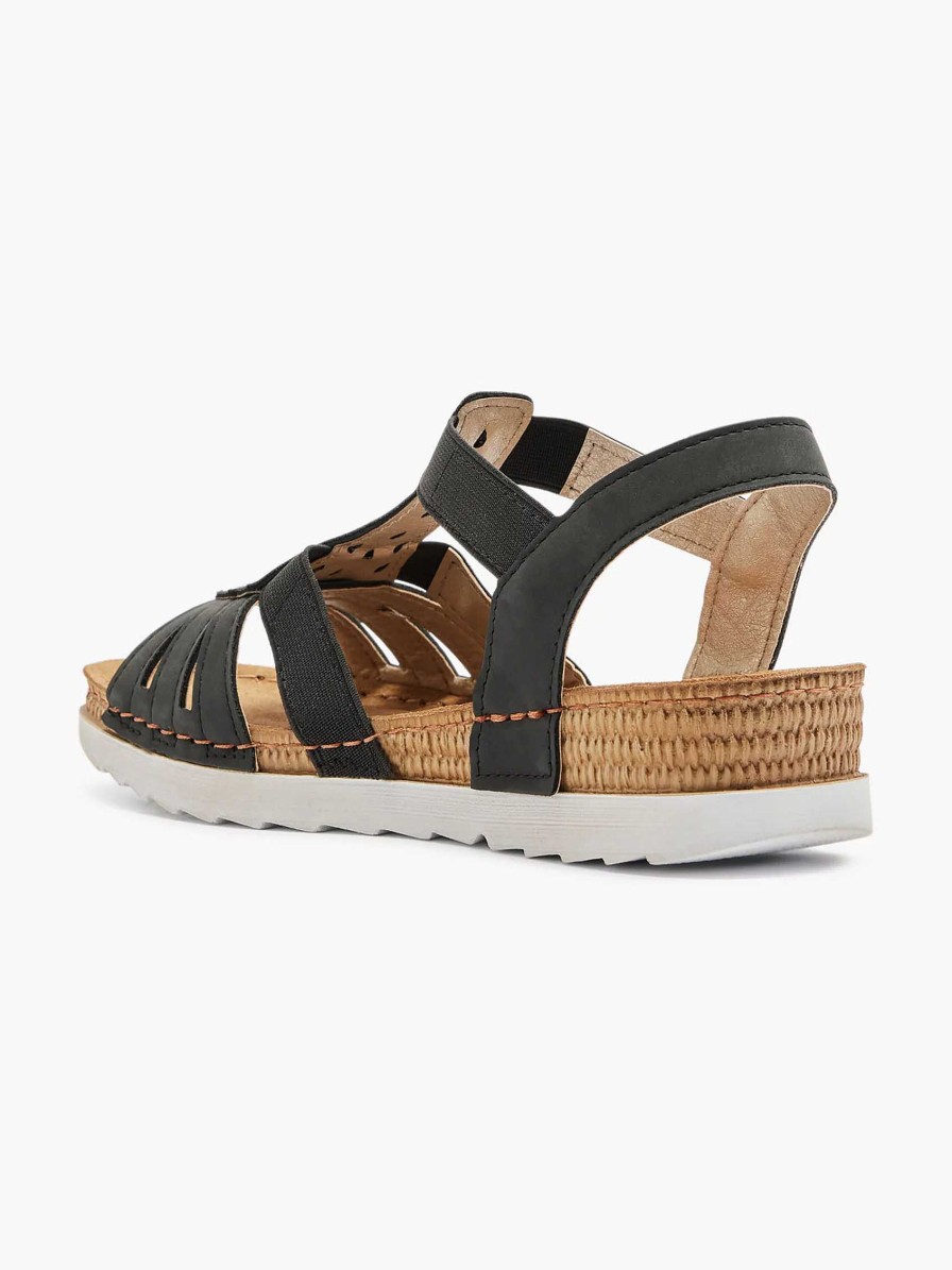 Comfort Shoes | Easy Street Black Sandal