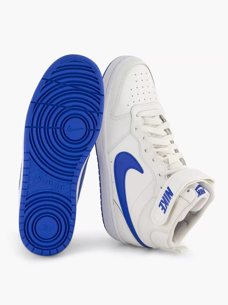 Boys' Shoes | Nike White Court Borough Mid