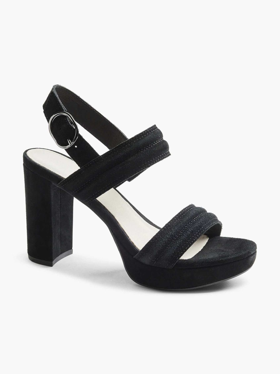 Sandals | 5th Avenue Black Suede Sandalette