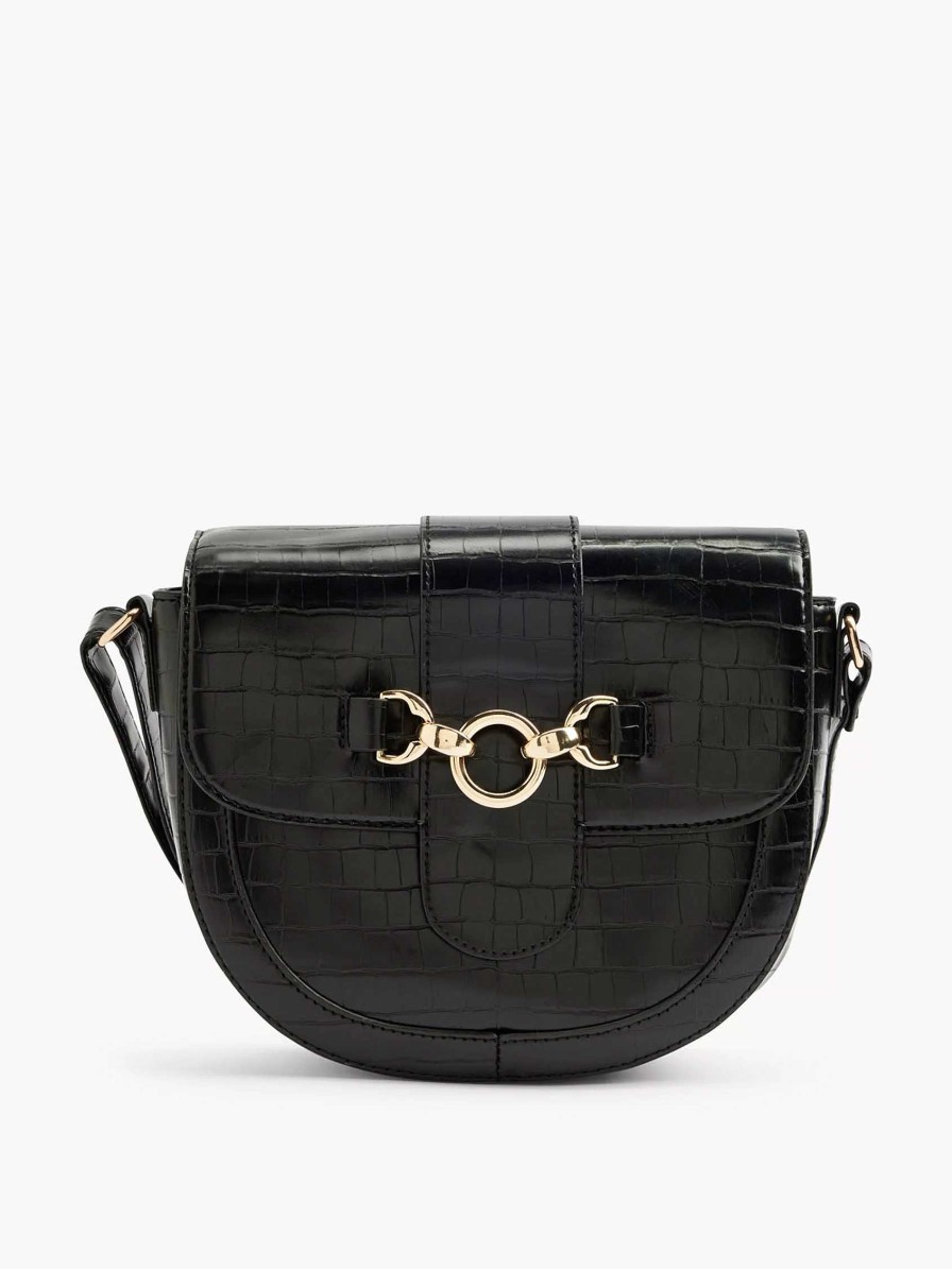 Online Exclusive Accessories | Graceland Black Shoulder Bag Decorative Buckle