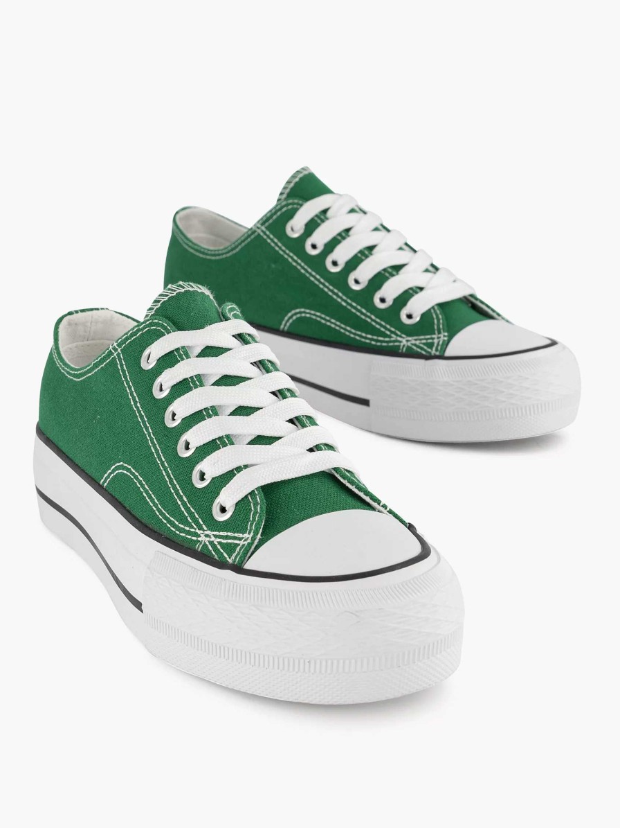 Sneakers | Graceland Green Canvas Sneaker