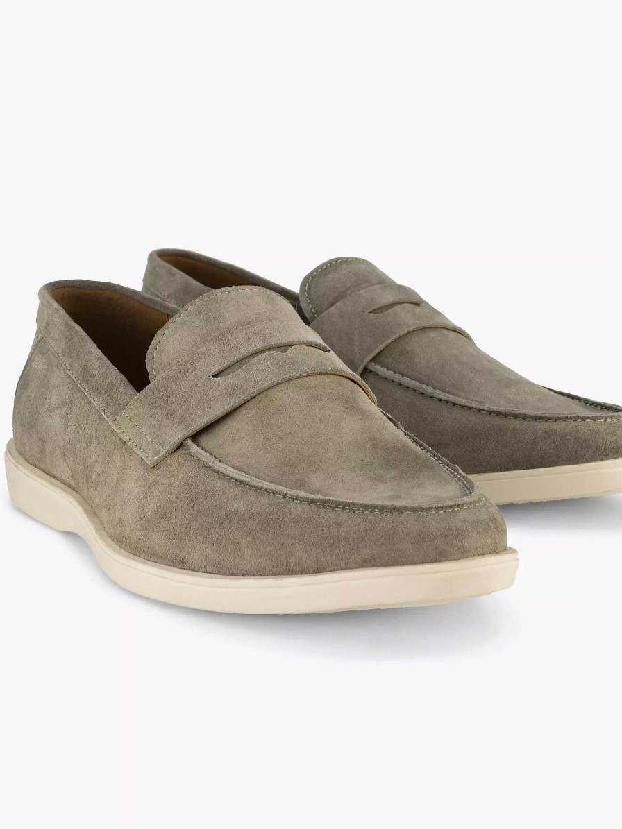 Loafers | Memphis One Green Leather Slip-On