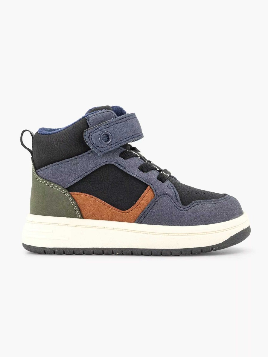 Boys' Shoes | Vty Dark Blue High Sneaker