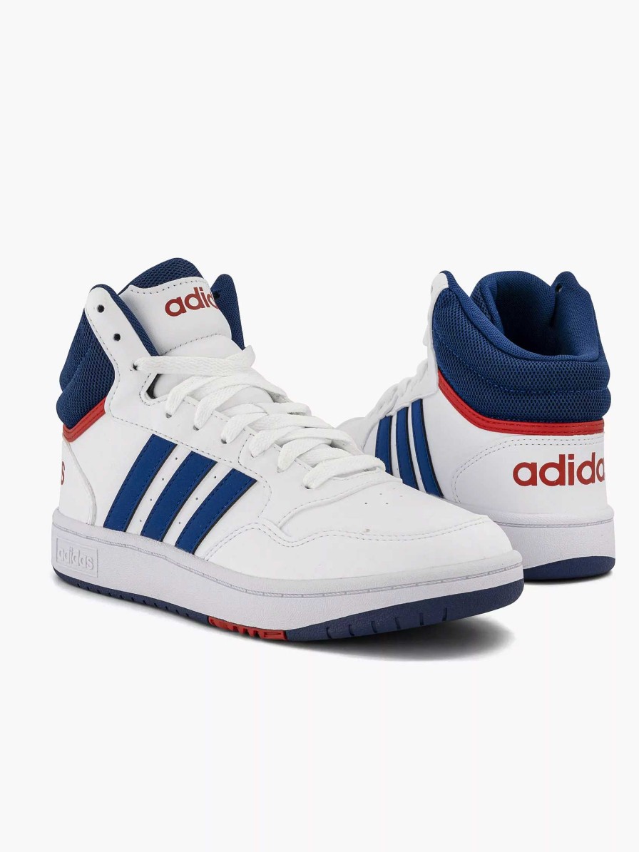 Boys' Shoes | adidas Witte Hoops Mid 3.0 K