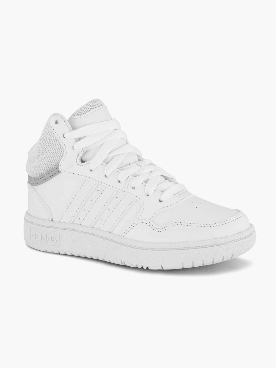 Boys' Shoes | adidas Witte Hoops Mid 3.0 K