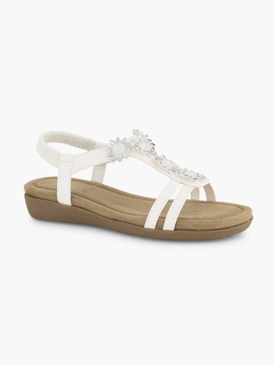 Comfort Shoes | Easy Street White Comfort Sandal