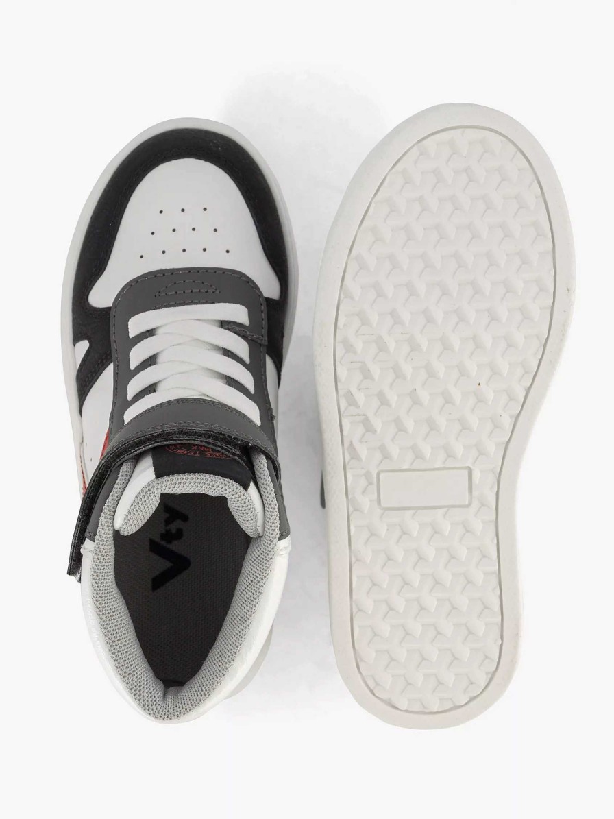 Boys' Shoes | Vty White High Sneaker