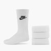 Socks | Nike White U Nk Nsw Everyday Essentail Cr 42-46