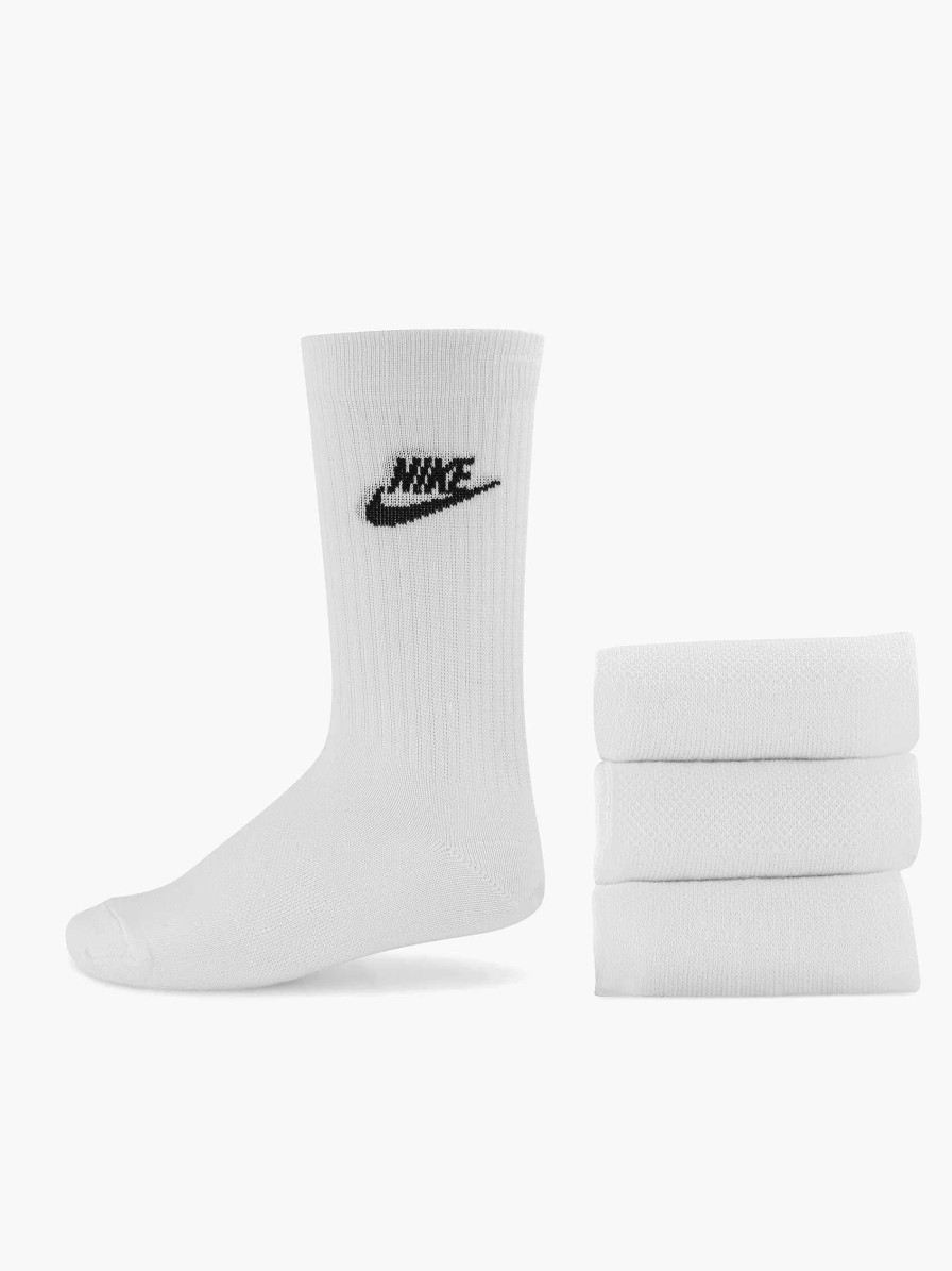 Socks | Nike White U Nk Nsw Everyday Essentail Cr 42-46