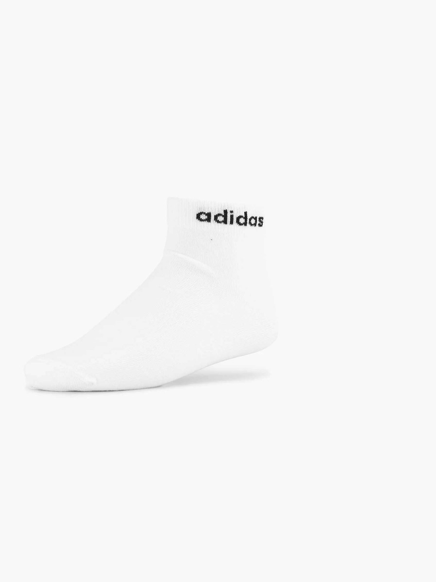 Socks | adidas White T Lin Ankle 3P