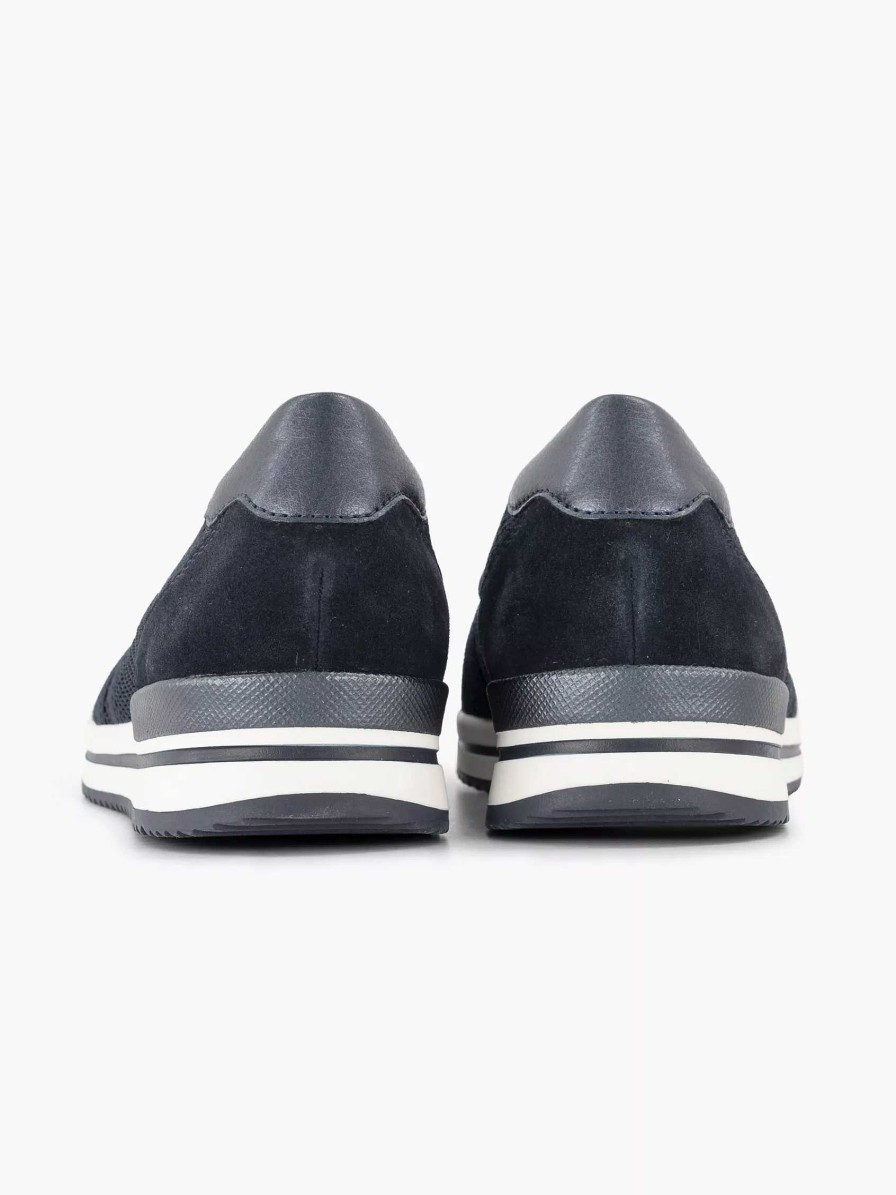 Comfort Shoes | Medicus Navy Blue Comfort Slip-On