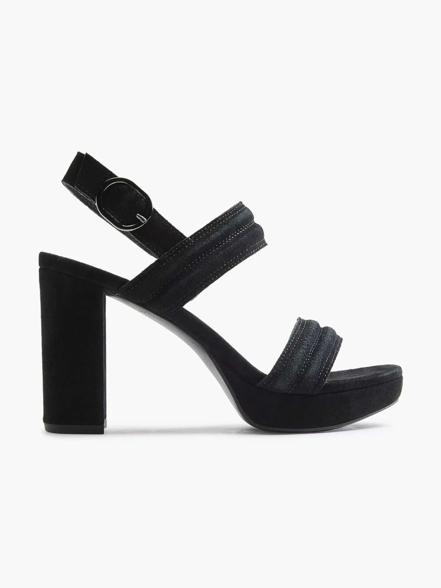 Sandals | 5th Avenue Black Suede Sandalette