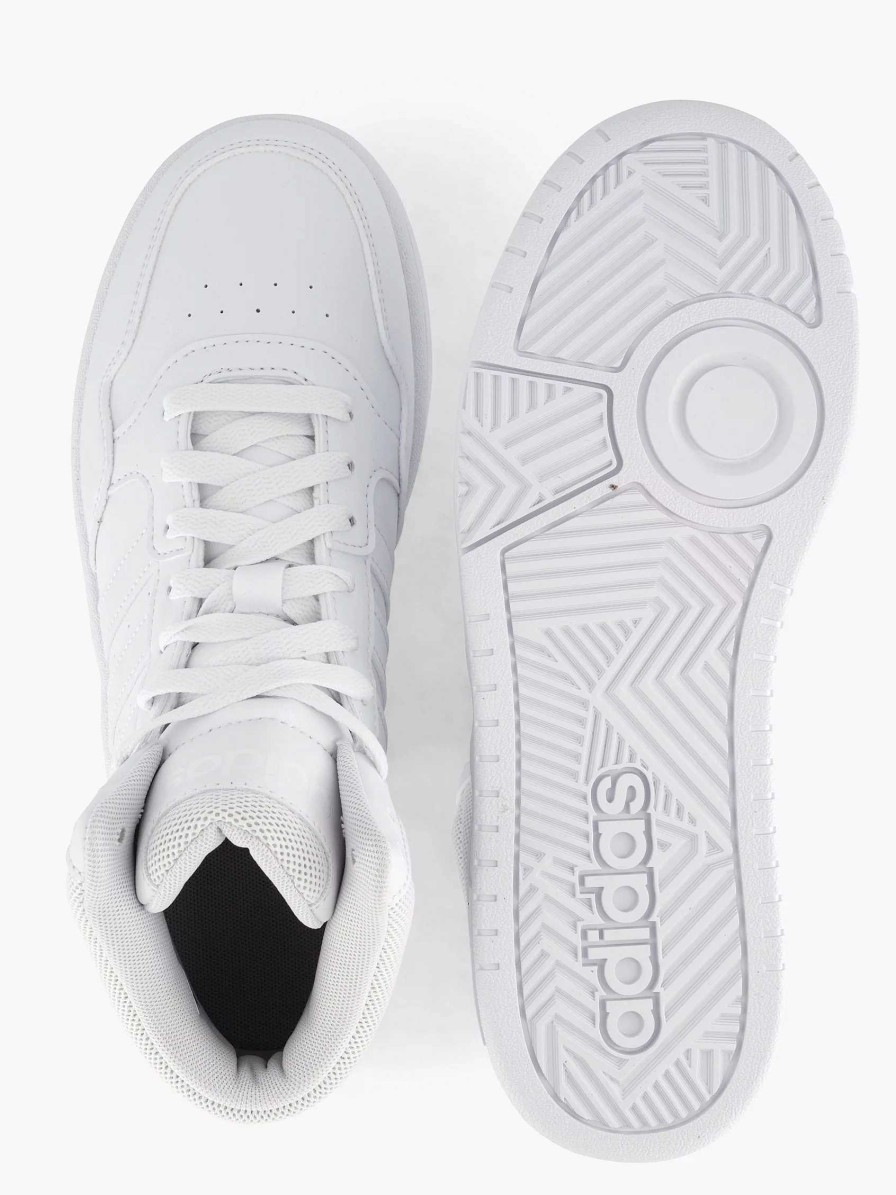 Boys' Shoes | adidas Witte Hoops Mid 3.0 K