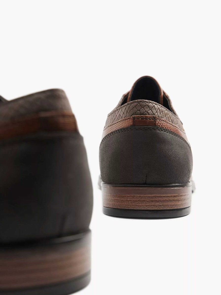 Dress Shoes | AM SHOE Cognac Lace-Up Shoe