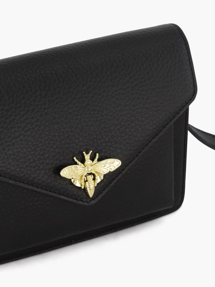 Online Exclusive Accessories | 5th Avenue Black Leather Shoulder Bag