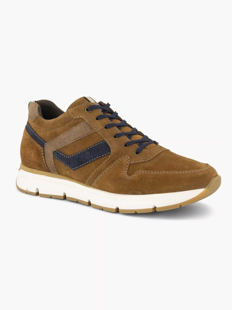 Sneakers | Gallus Brown Suede Sneaker