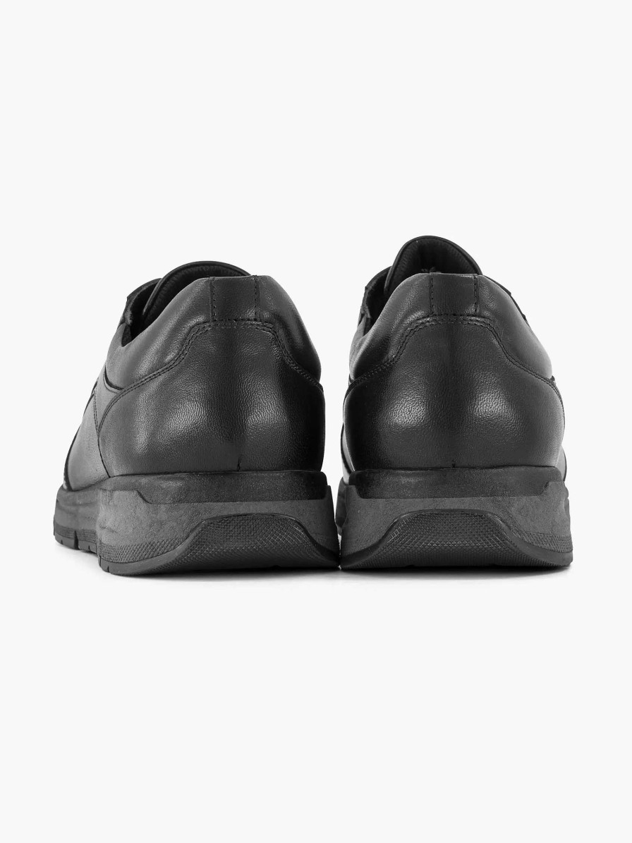 Sneakers | Gallus Black Leather Sneaker