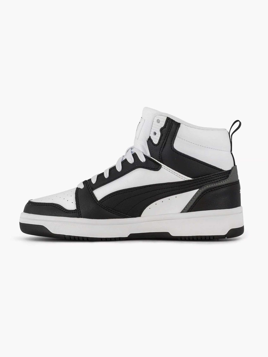 Baby Shoes | Puma White Puma Rebound V6 Mid Jr