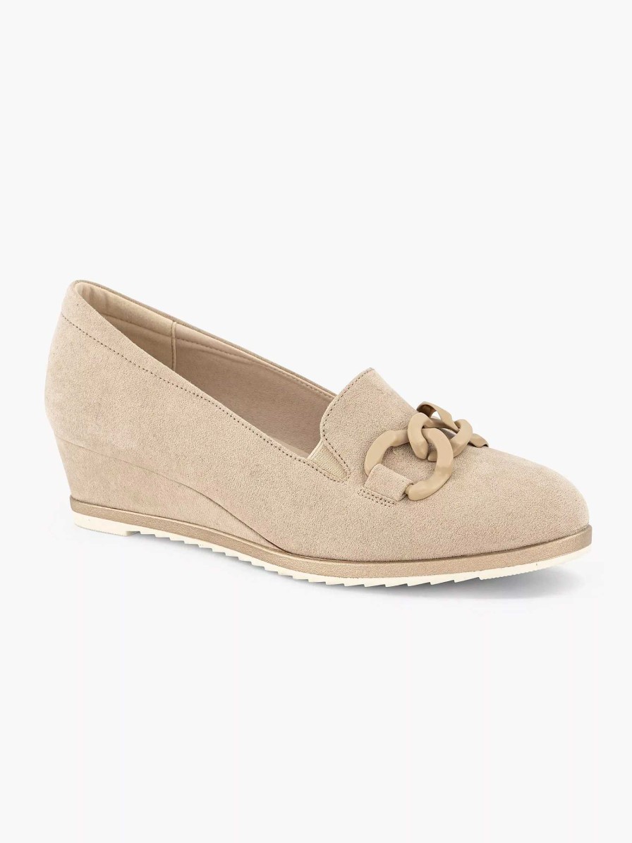 Pumps | Graceland Taupe Pump Wedge Heel