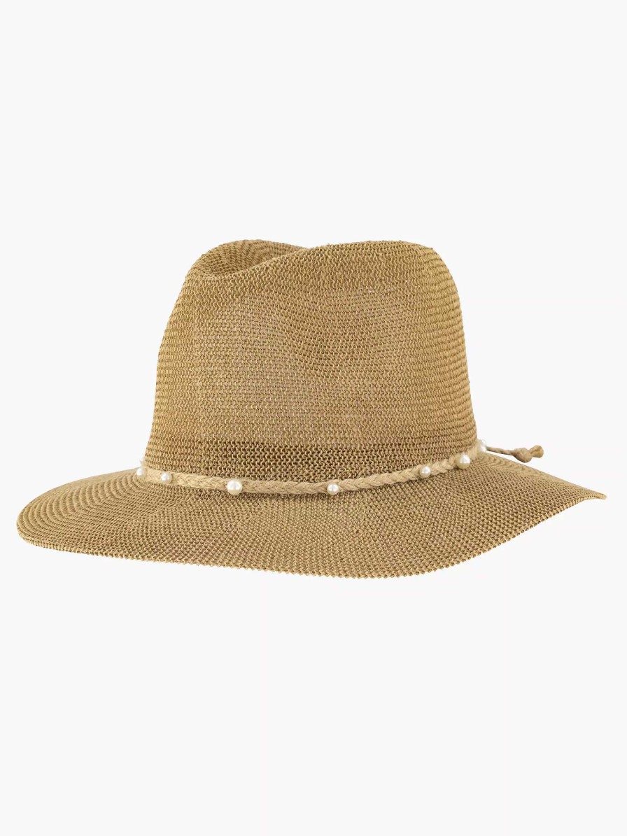 Online Exclusive Accessories | Graceland Brown Wicker Beach Hat