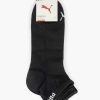 Socks | Puma Black Puma Quarter Plain 3 Pack 43-46