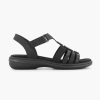 Comfort Shoes | Easy Street Black Sandal Velcro