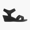 Sandals | Graceland Black Sandalette Wedge Heel