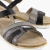 Sandals | Easy Street Black Sandal Buckle Closure