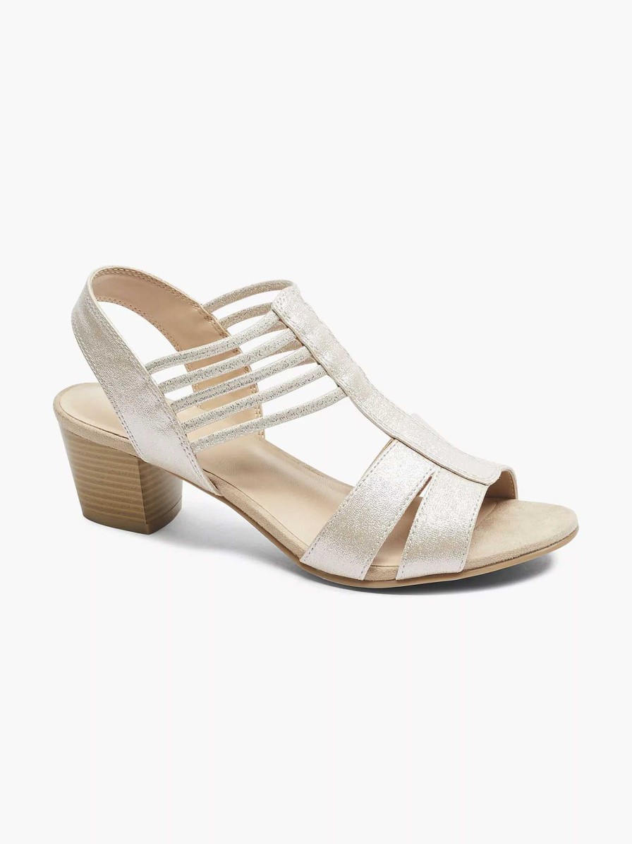 Sandals | Graceland Silver Sandal Elastic