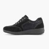 Comfort Shoes | Medicus Black Leather Comfort Sneaker