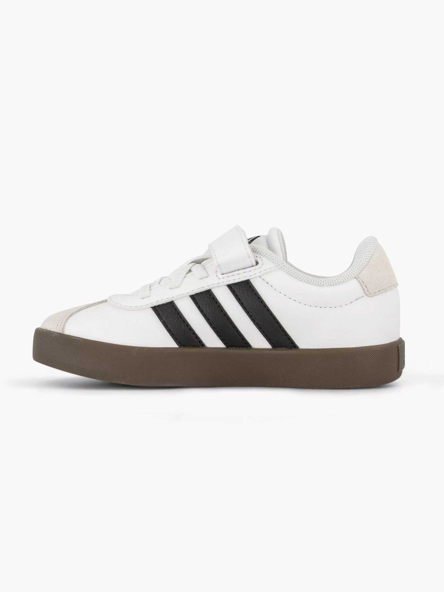 Boys' Shoes | adidas White Sneaker Vl Court 3.0 El C