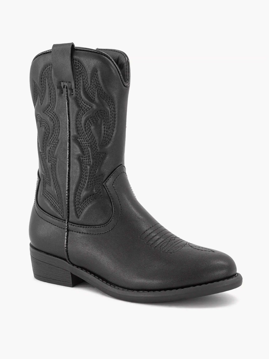 Boys' Shoes | Oxmox Black Cowboy Boot