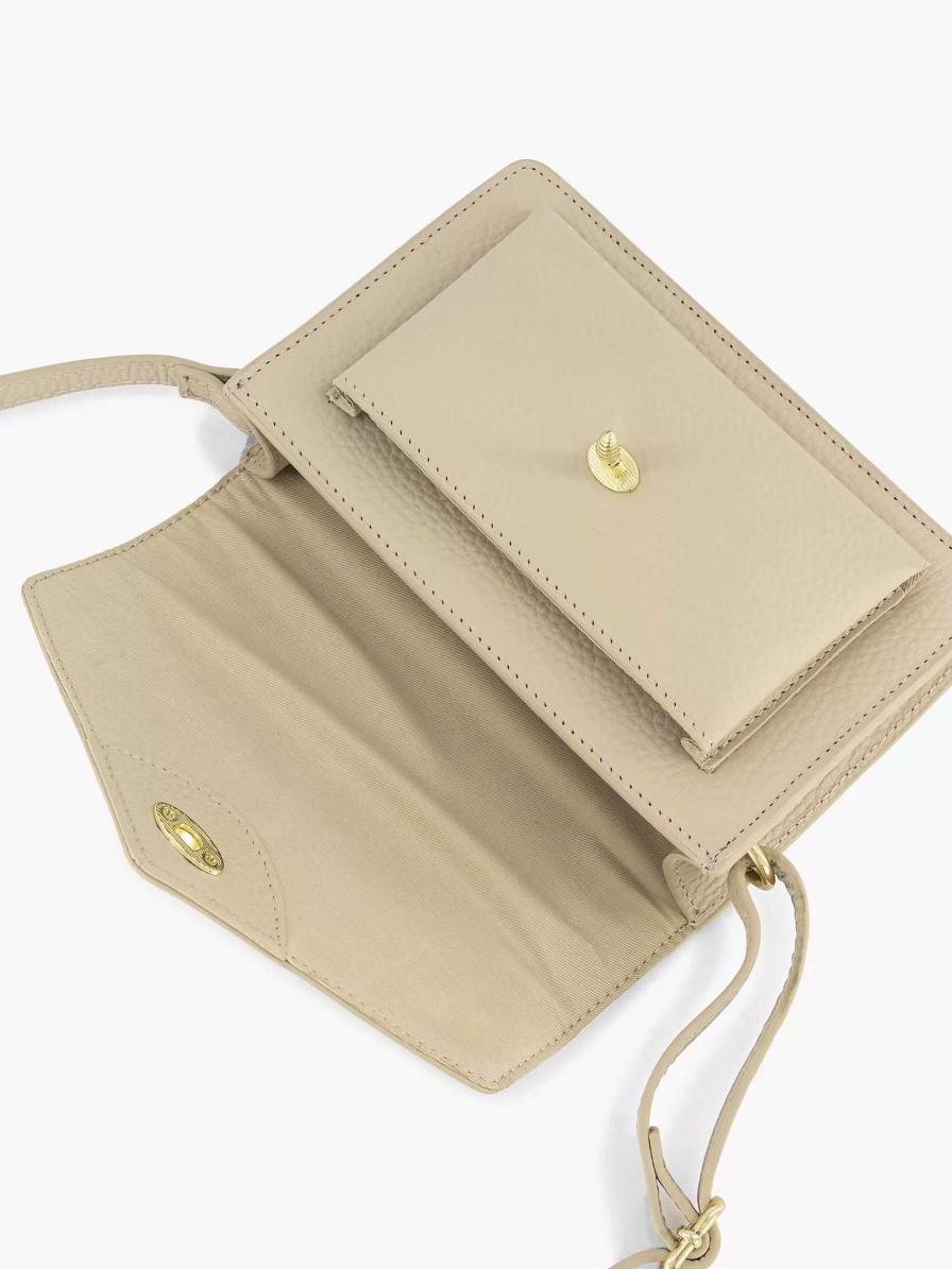 Bags | 5th Avenue Beige Leather Shoulder Bag