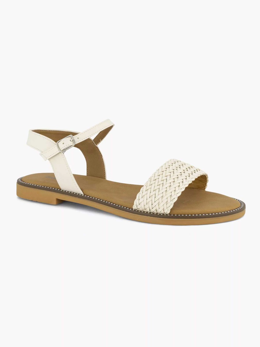 Sandals | Graceland White Sandal Braided