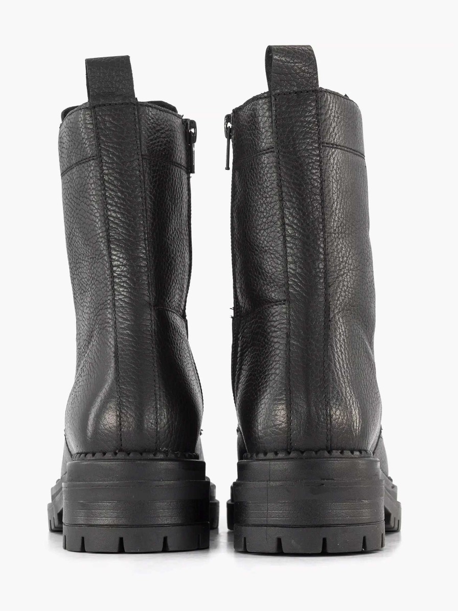 Ankle Boots & Boots | 5th Avenue Black Leather Lace Boot