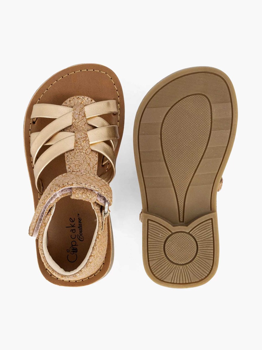 Boys' Shoes | Cupcake Couture Rose Gold Sandal Glitter