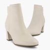 Ankle Boots & Boots | 5th Avenue Cream Leather Ankle Boot