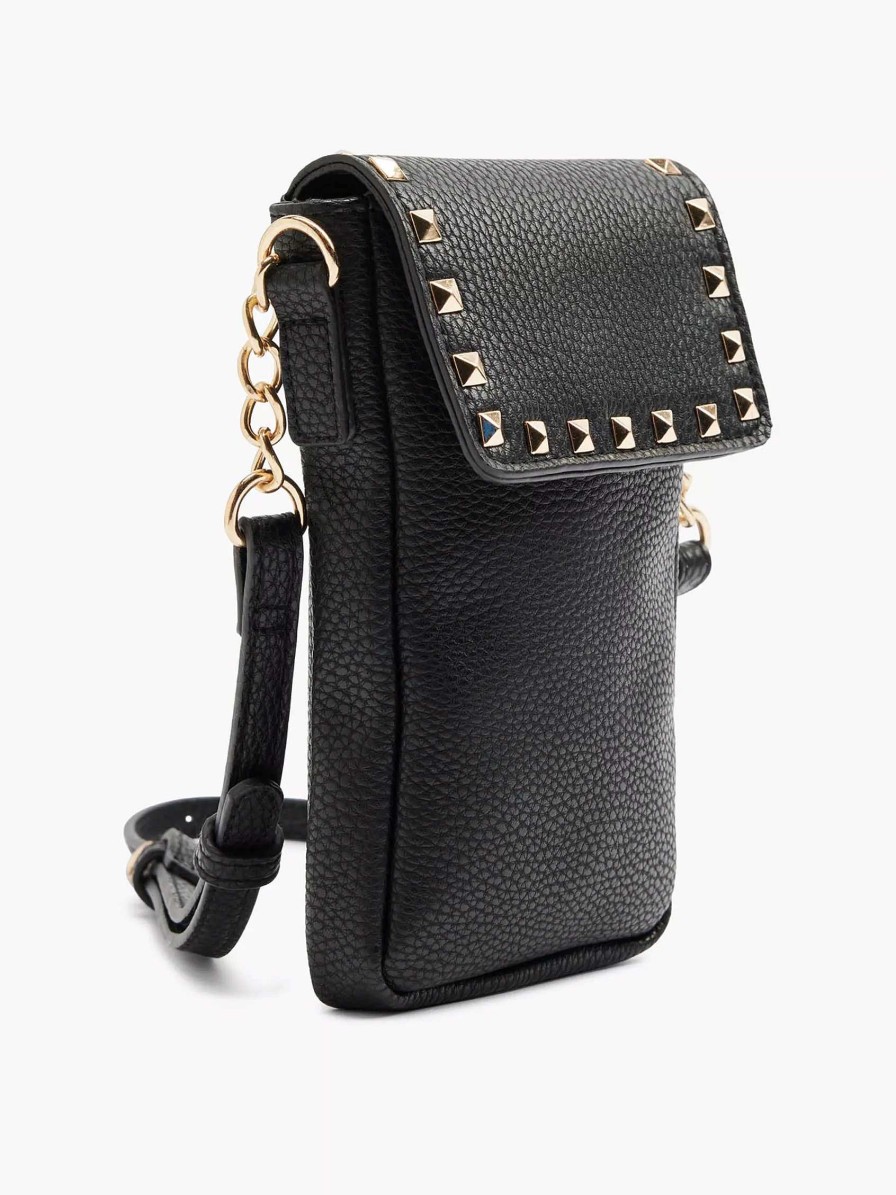 Online Exclusive Accessories | Oxmox Black Phone Bag Studs