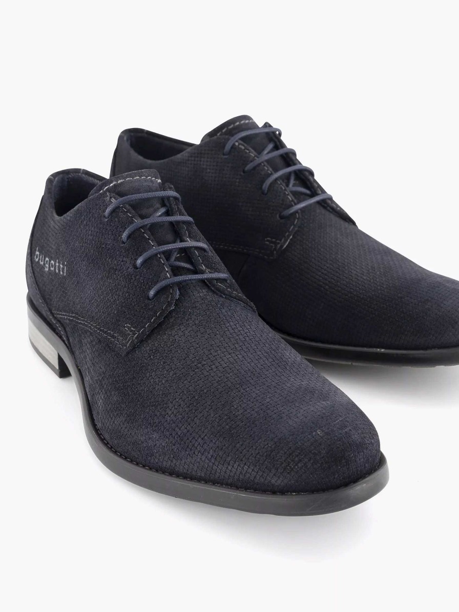 Dress Shoes | Bugatti Dark Blue Lace-Up Shoe