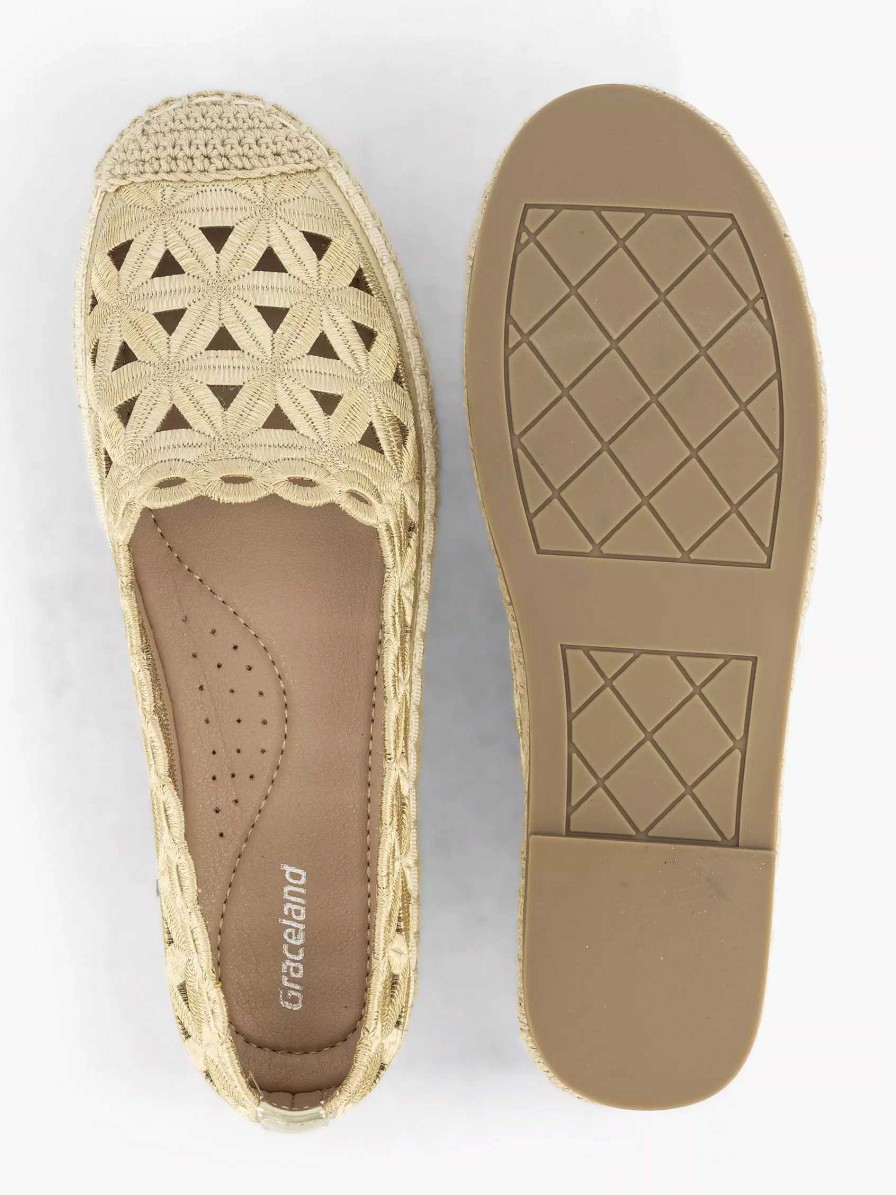 Loafers | Graceland Golden Espadrille