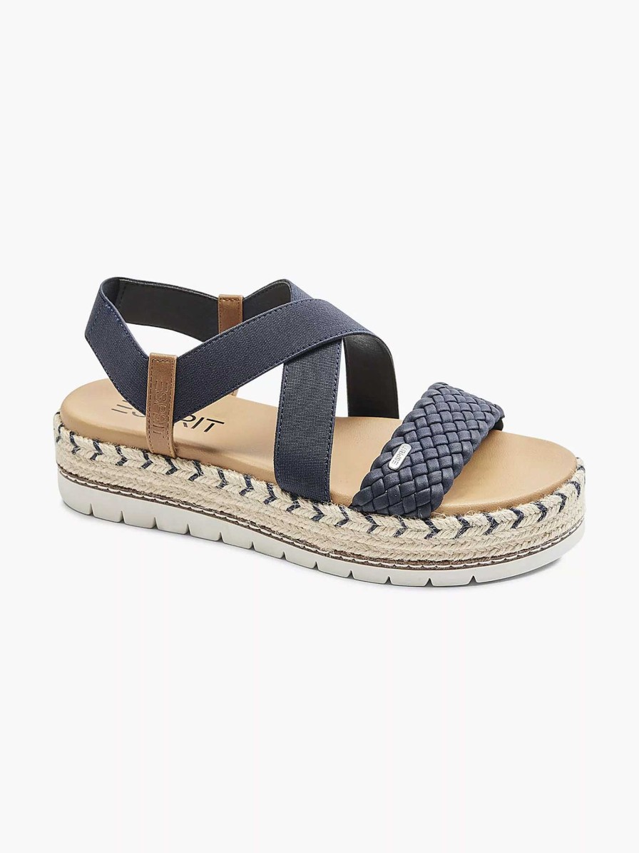 Sandals | Esprit Dark Blue Platform Sandal