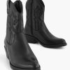 Ankle Boots & Boots | Oxmox Black Leather Cowboy Boot