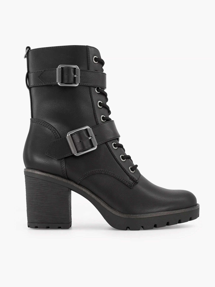 Ankle Boots & Boots | Graceland Black Lace Up Boot Heel