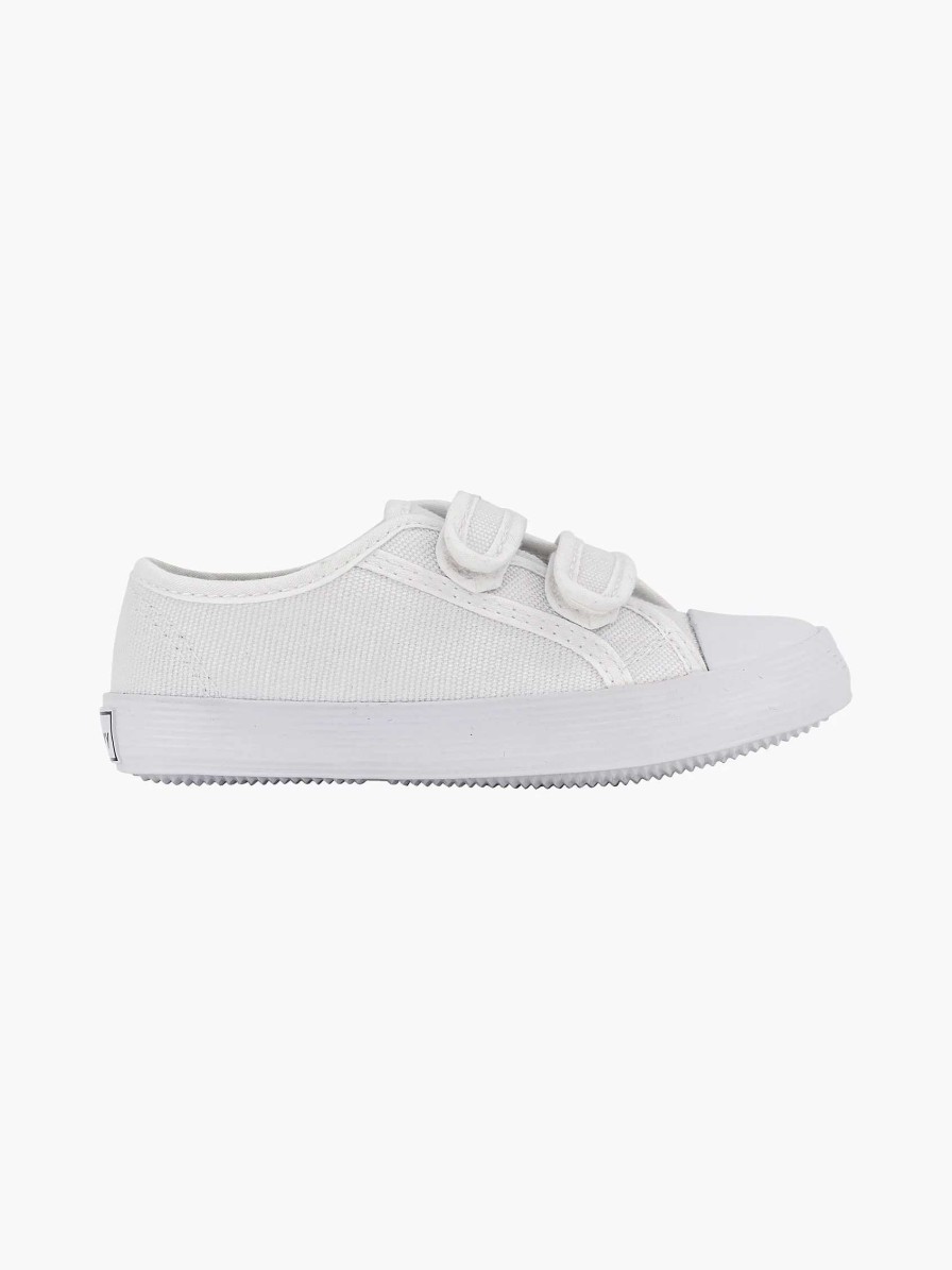 Boys' Shoes | Vty White Gym Shoe Velcro