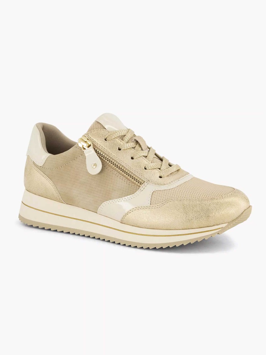 Comfort Shoes | Easy Street Beige Comfort Sneaker