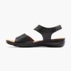 Comfort Shoes | Easy Street Black Leather Sandal